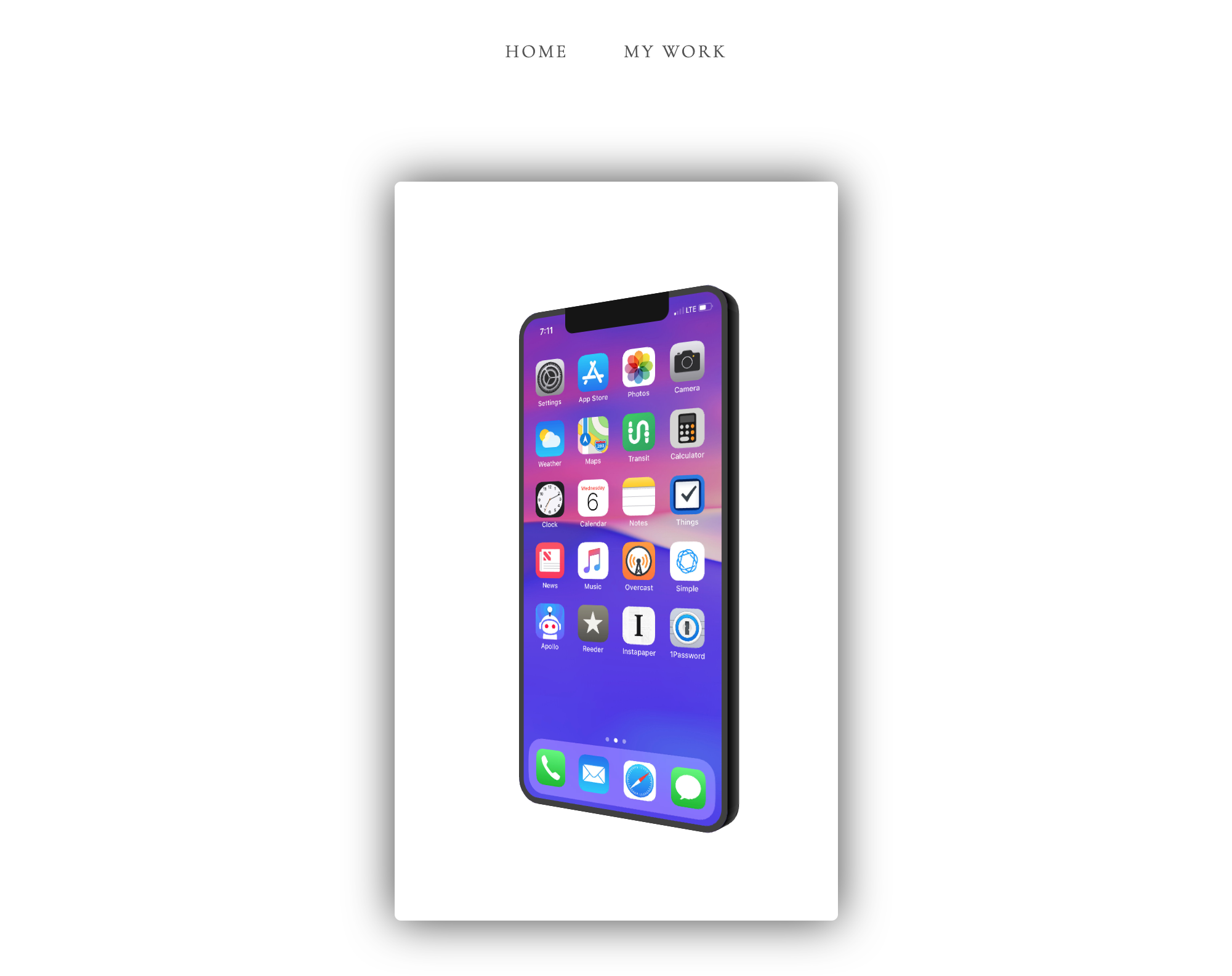 3D CSS iPhone