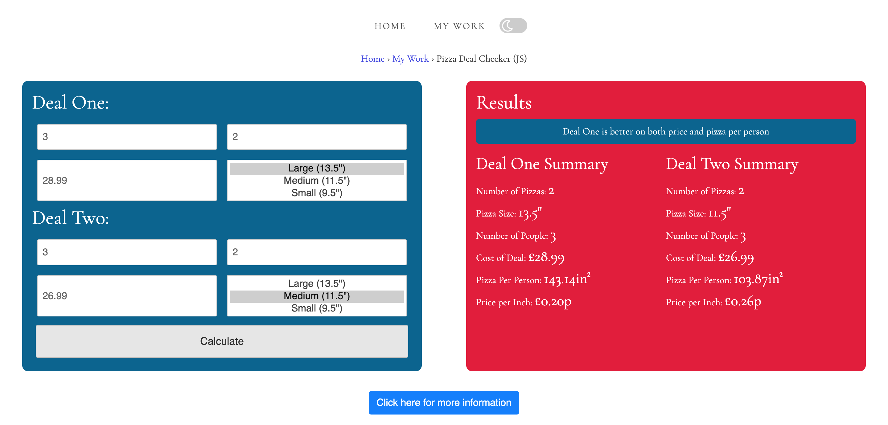 Pizza Deal Checker (JS)